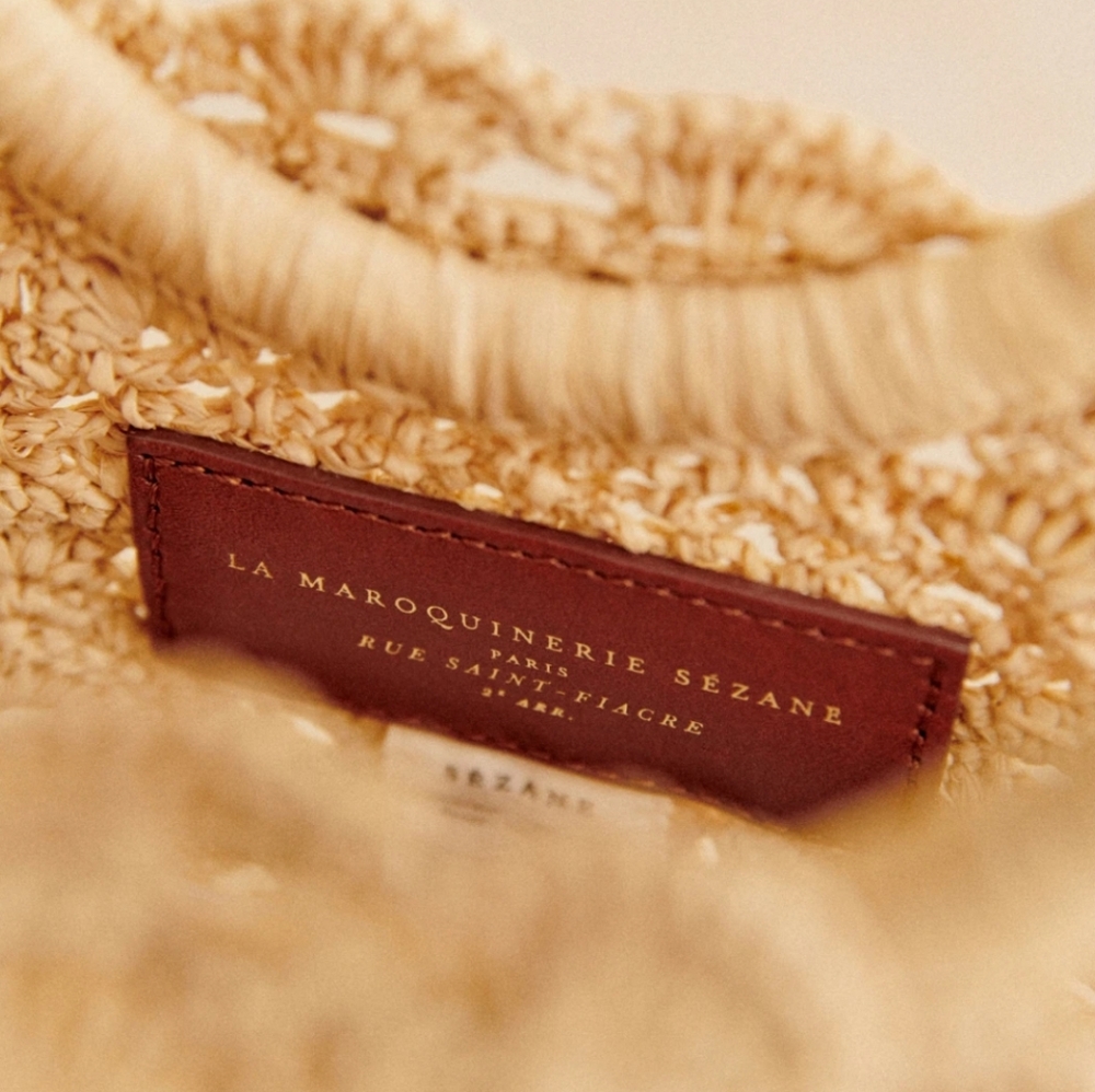 Sezane Tan Zina Basket Bag - Picture 3 of 4